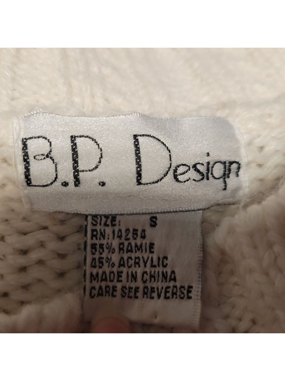 B.P Design Floral Knit Sweater Small Cottage Core Grandma - Picture 5 of 5